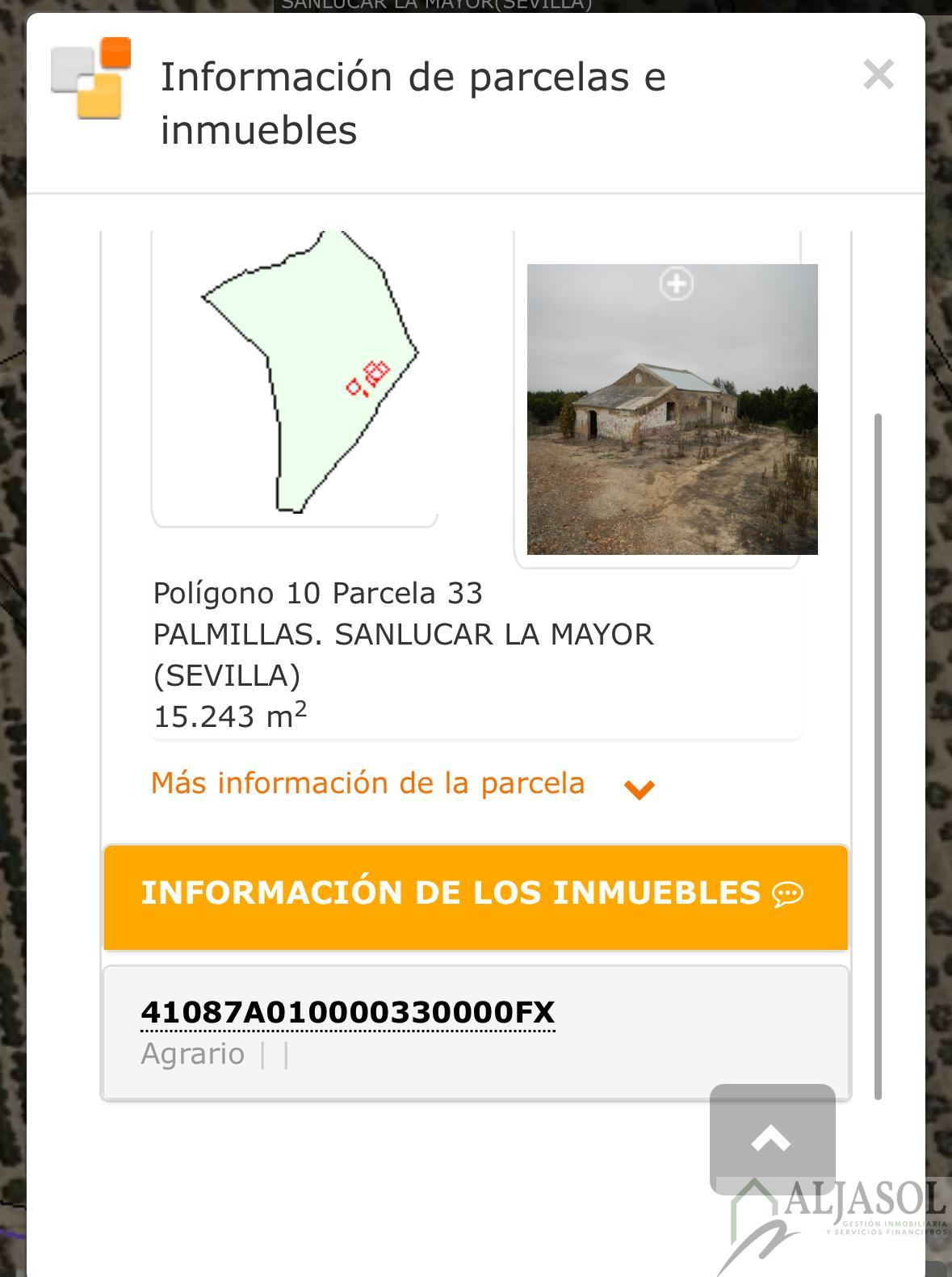 For sale of rural property in Sanlúcar la Mayor