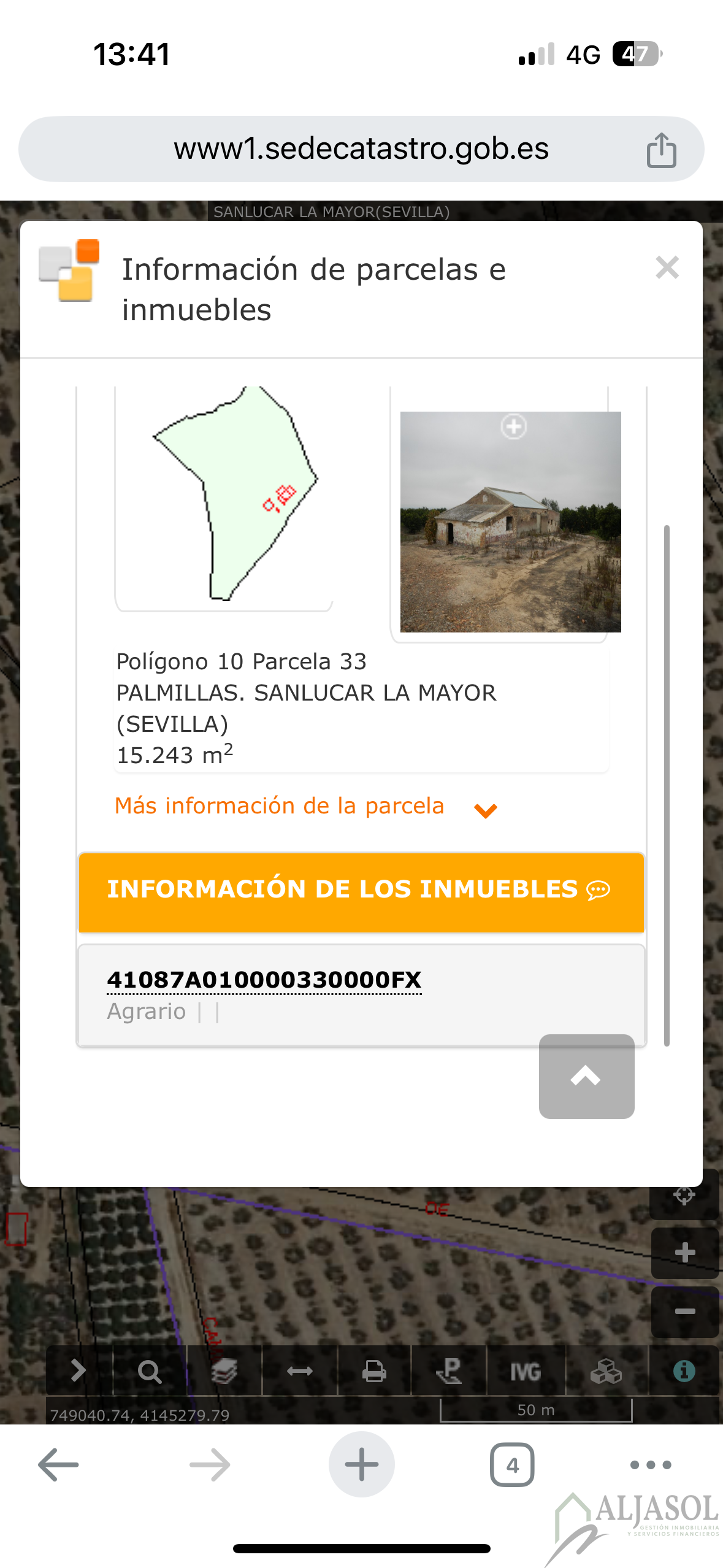 For sale of rural property in Sanlúcar la Mayor