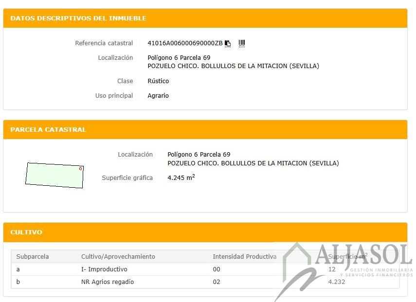 For sale of rural property in Bollullos de la Mitación