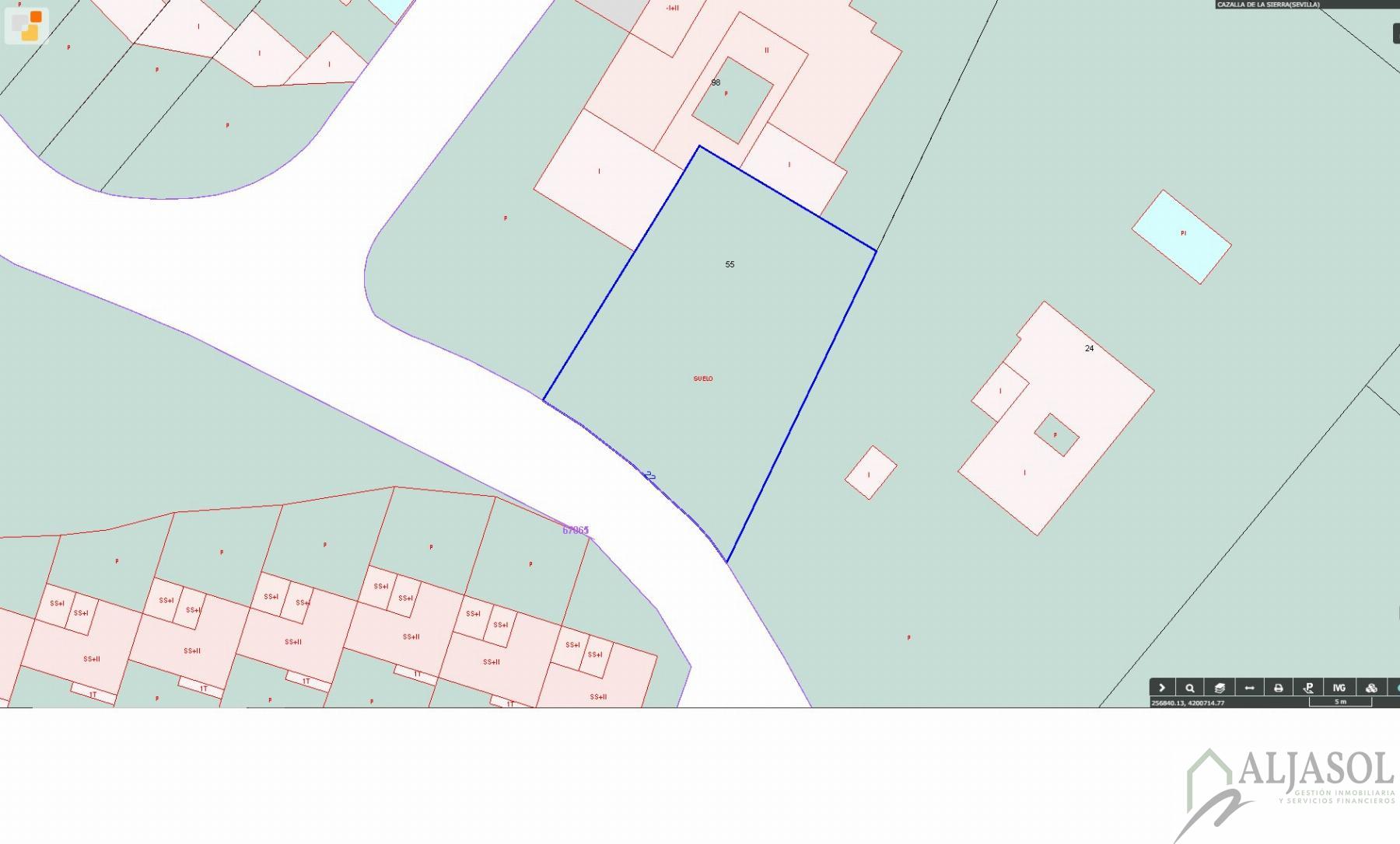 Venta de terreno en Cazalla de la Sierra