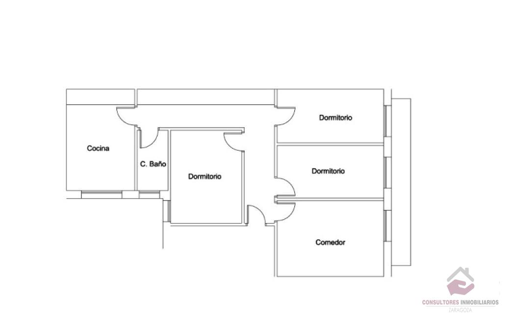 For sale of flat in Zaragoza