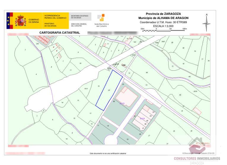 Venta de terreno en ALHAMA DE ARAGÓN