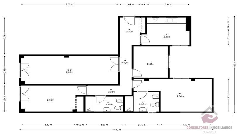 For sale of flat in Zaragoza