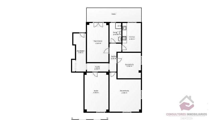 For sale of flat in Zaragoza