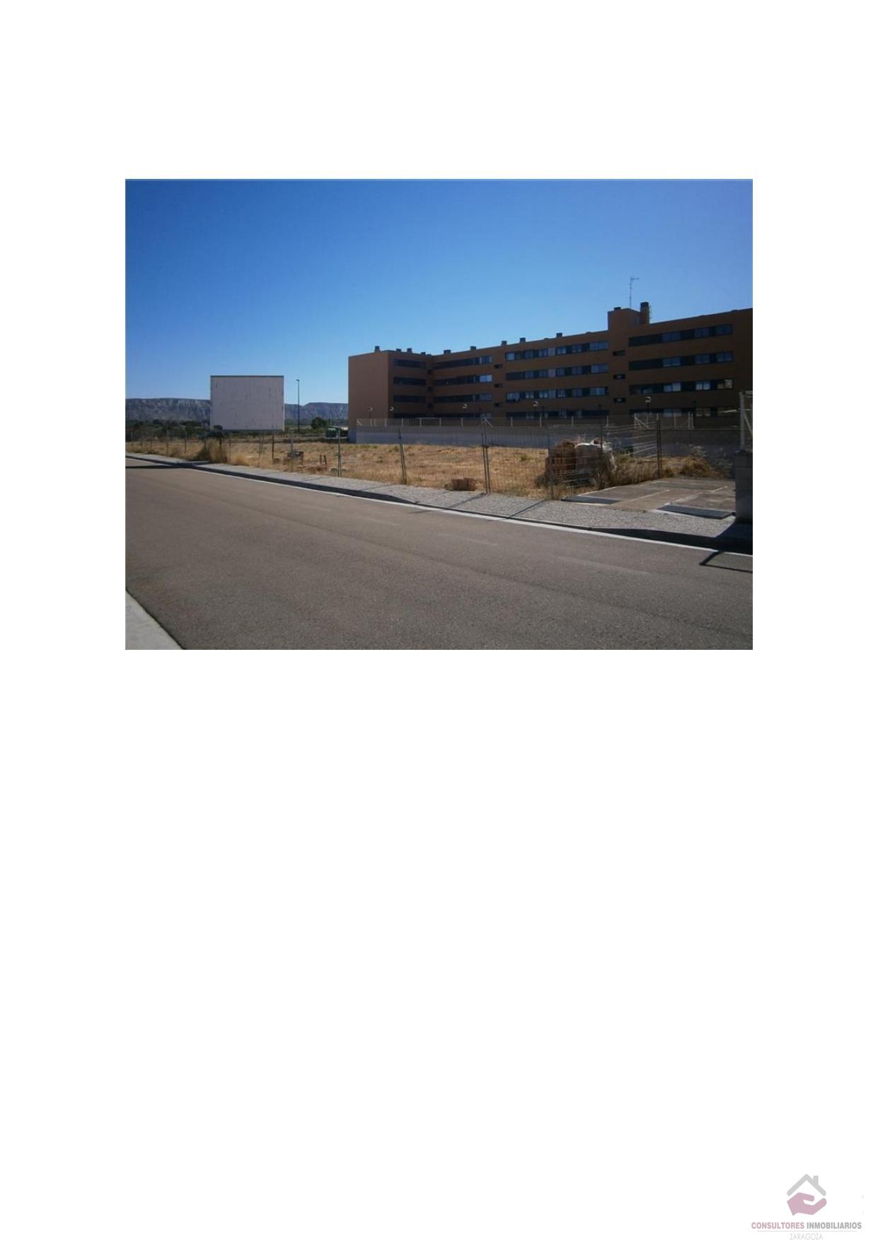 Venta de terreno en Zaragoza