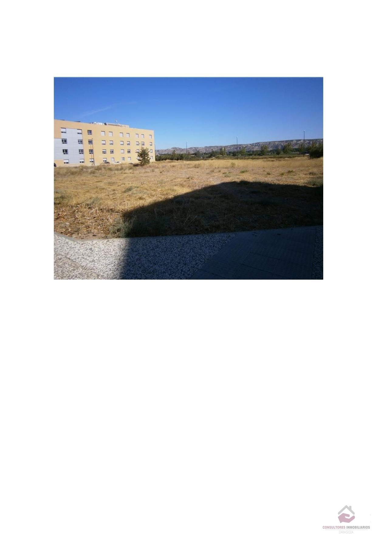 Venta de terreno en Zaragoza