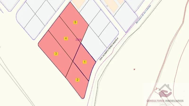 For sale of land in Zaragoza