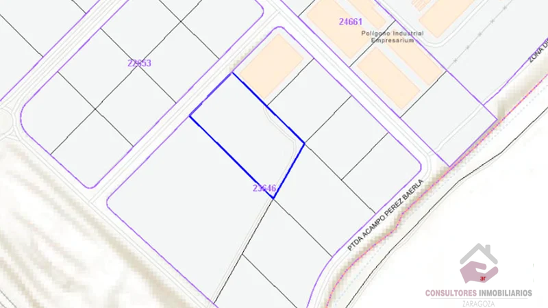 Venta de terreno en Zaragoza