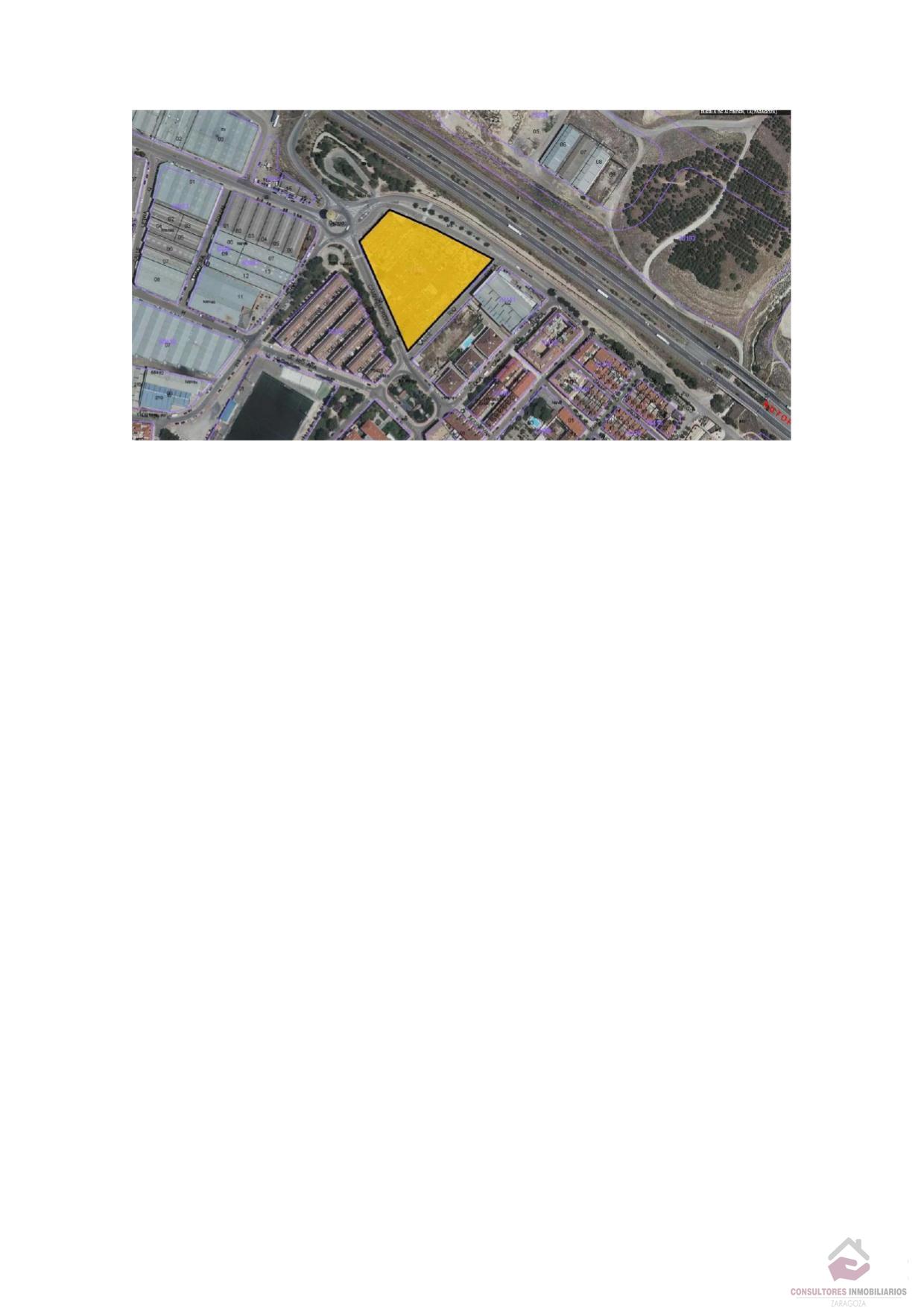 For sale of land in La Puebla de Alfindén