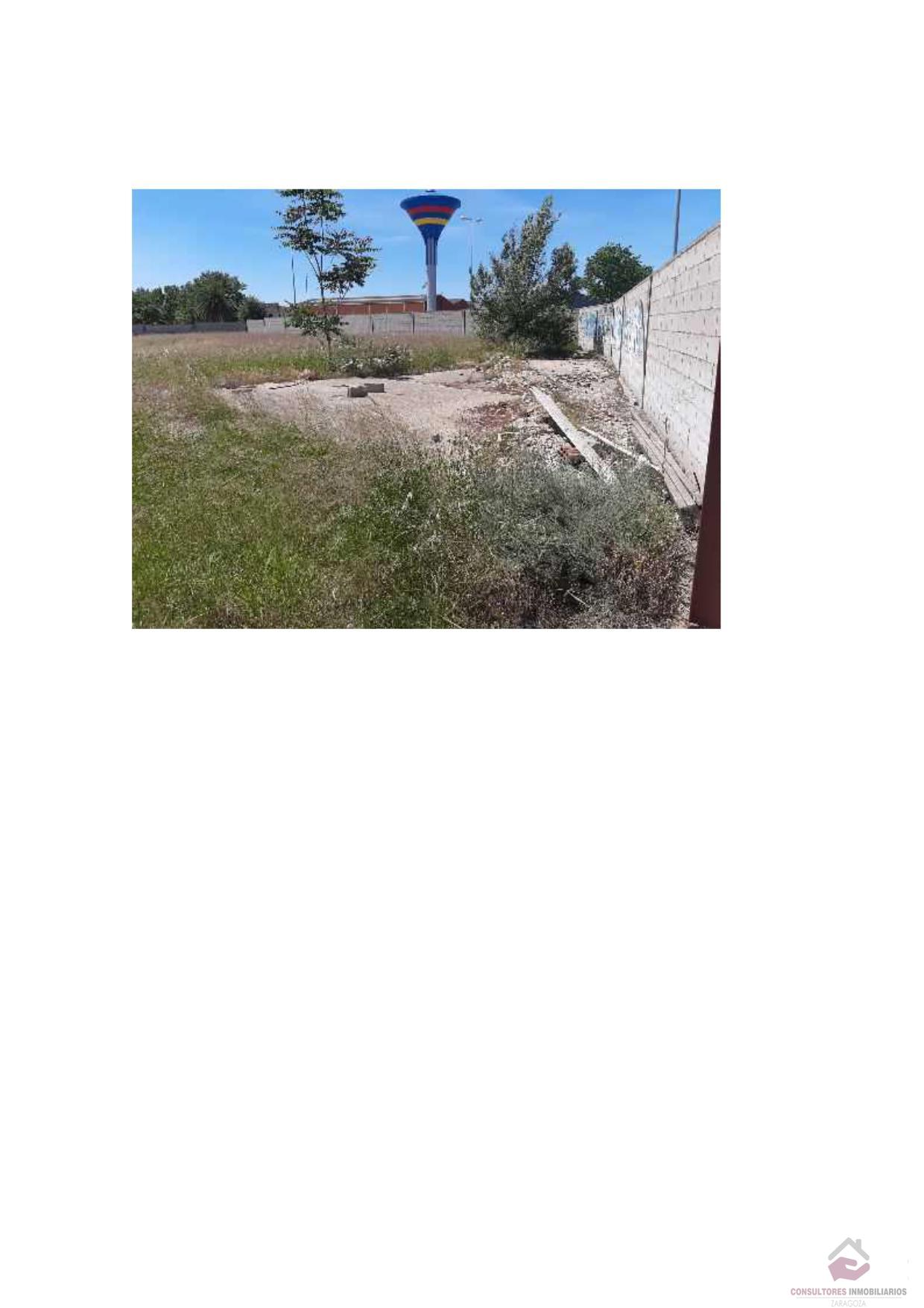 For sale of land in La Puebla de Alfindén