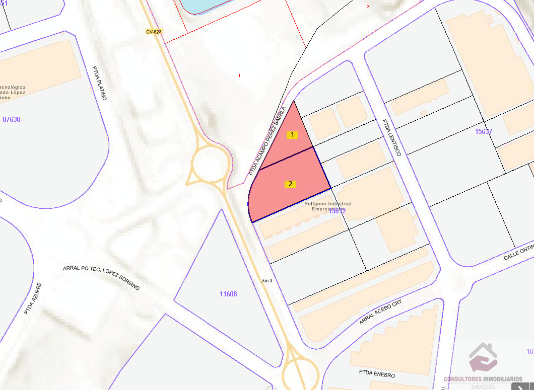 For sale of land in Zaragoza