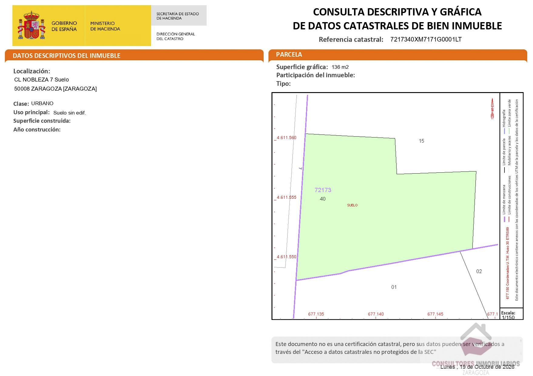 Venta de terreno en Zaragoza
