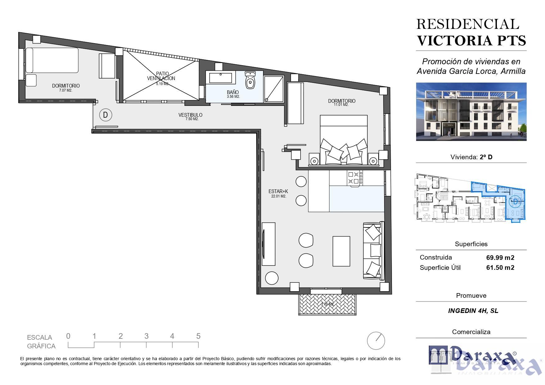 Venta de apartamento en Armilla