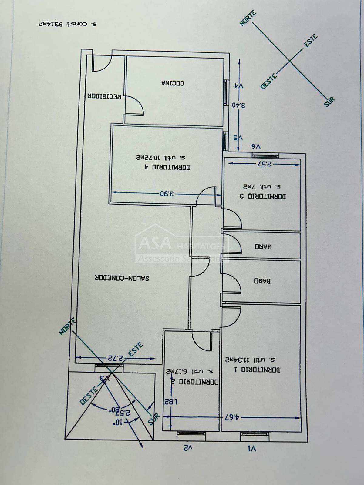 Venta de piso en Sant Adrià de Besòs