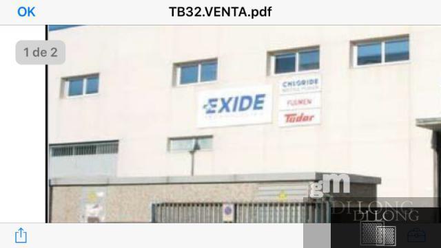 For sale of industrial plant/warehouse in Madrid