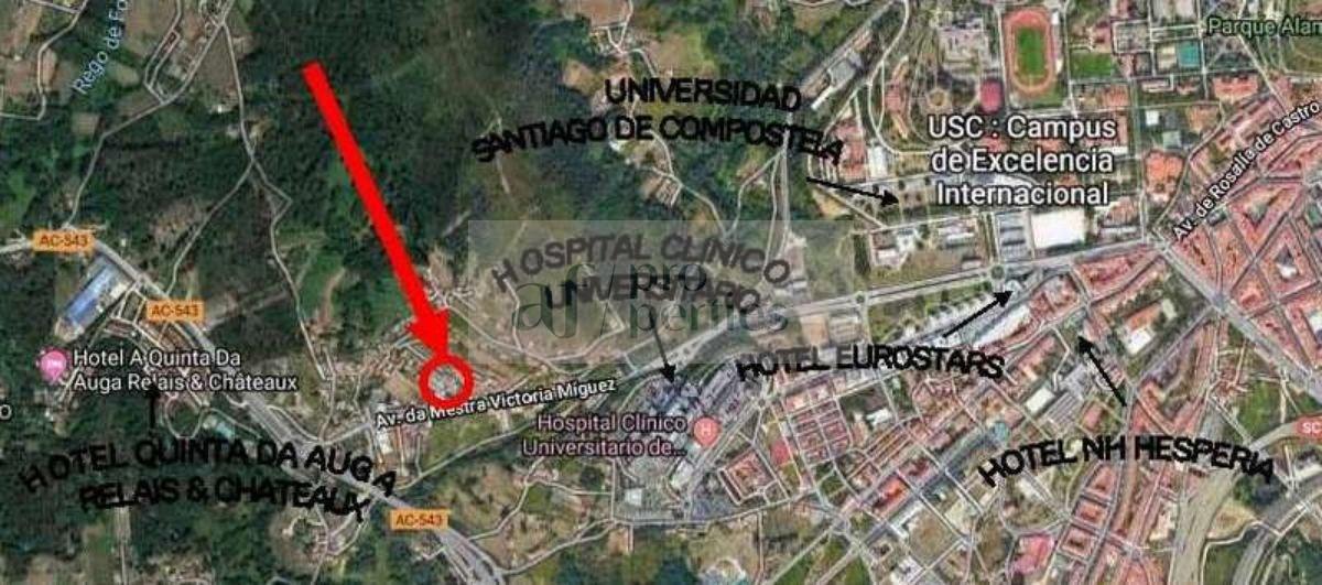 For sale of land in Santiago de Compostela