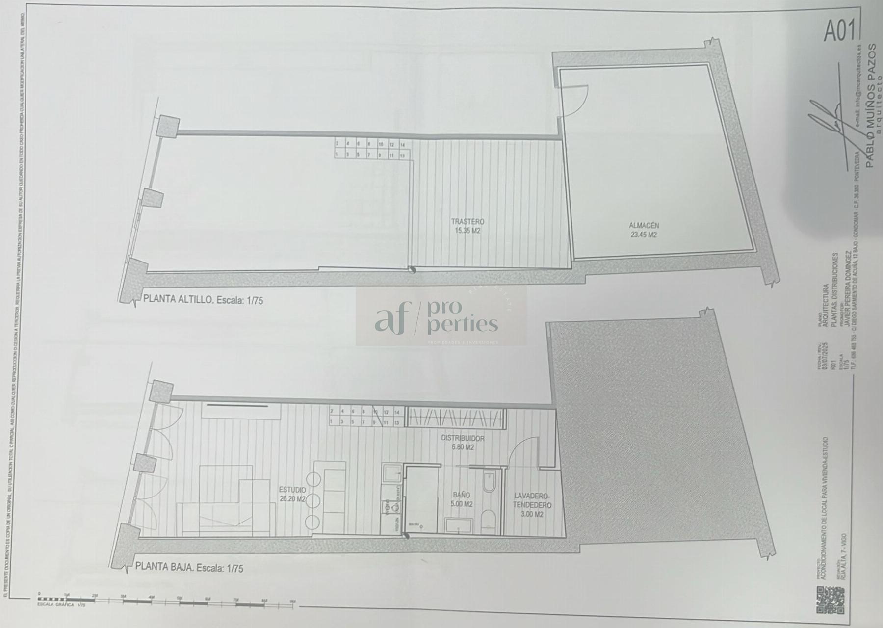 For sale of ground floor in Vigo