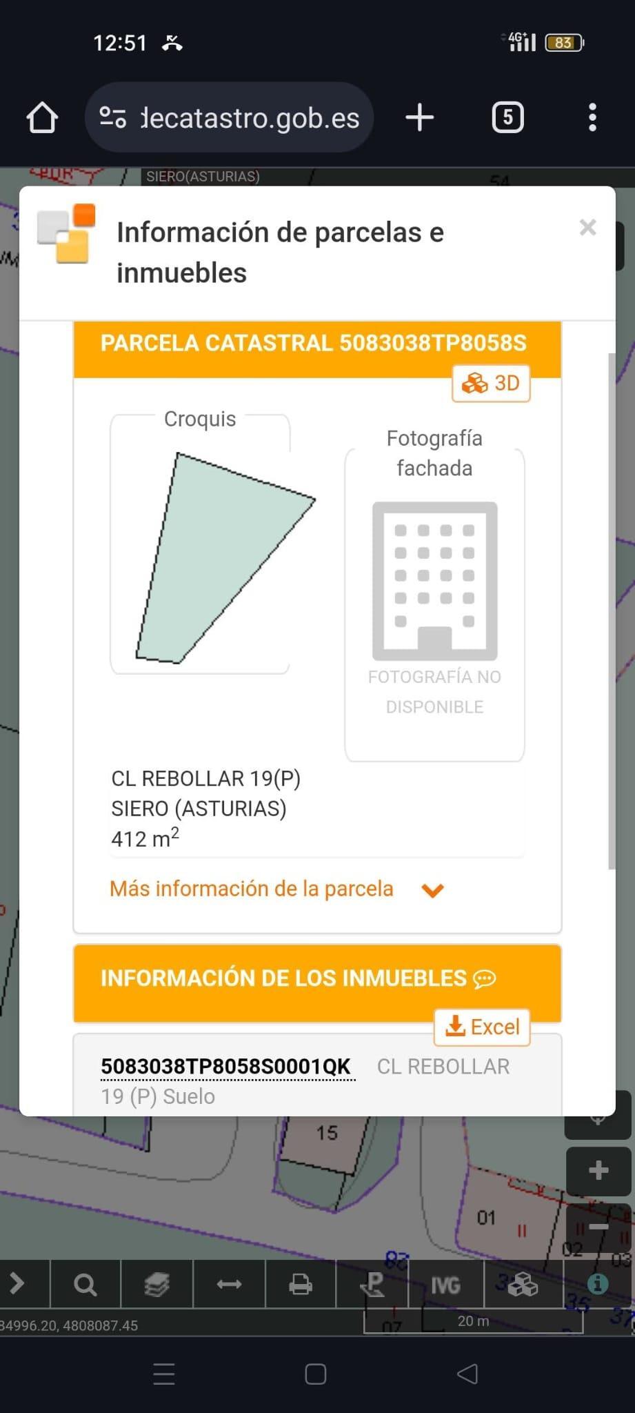 Venta de terreno en Siero