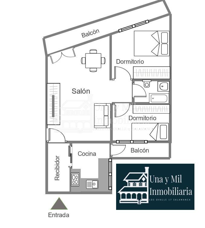 For sale of flat in Villamayor