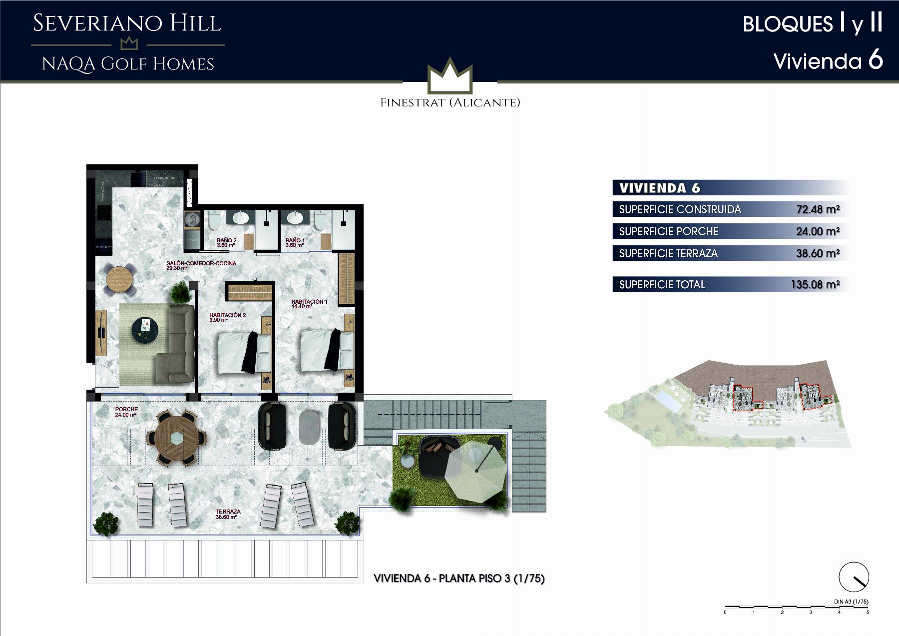 For sale of apartment in Finestrat