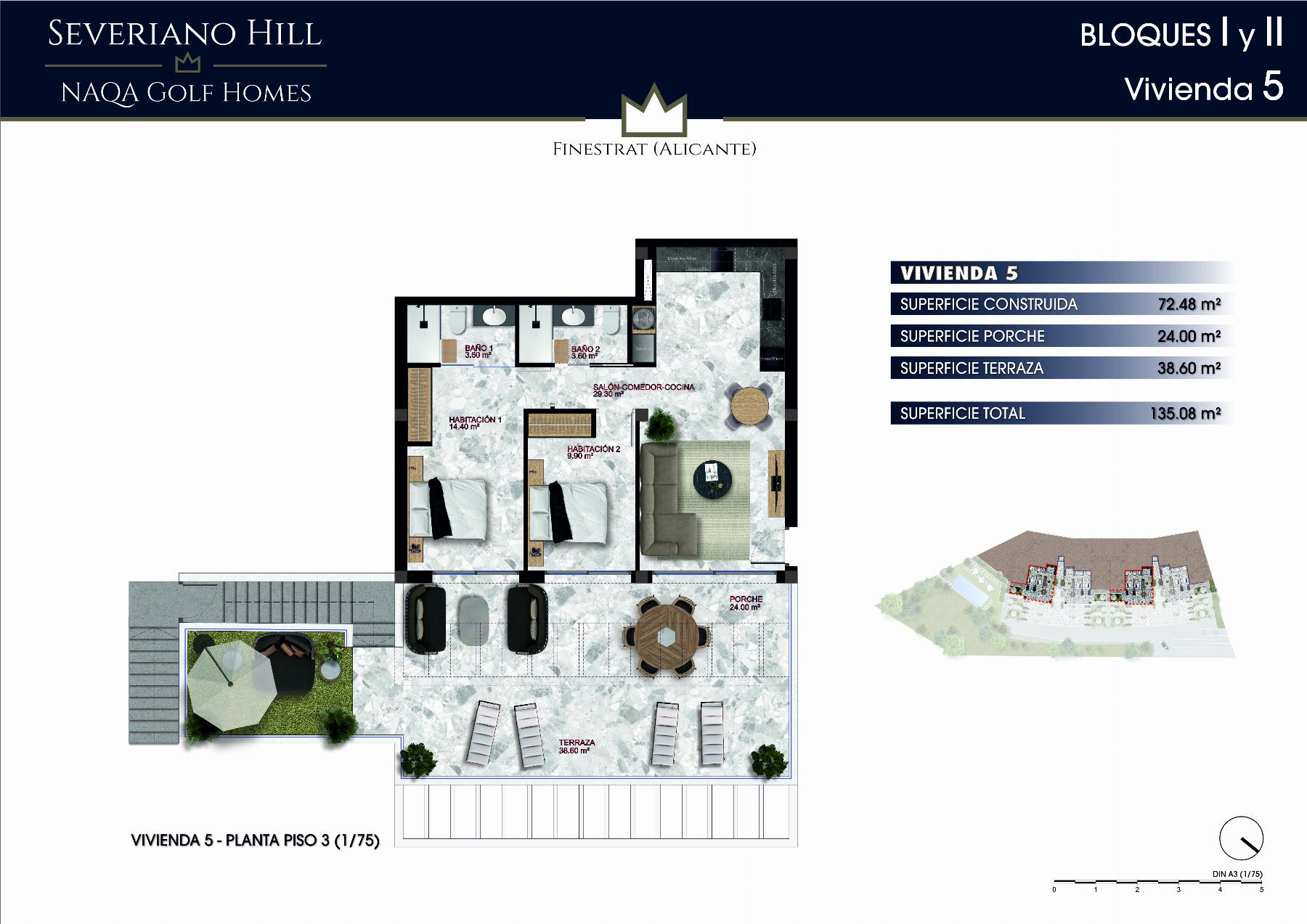 For sale of apartment in Finestrat