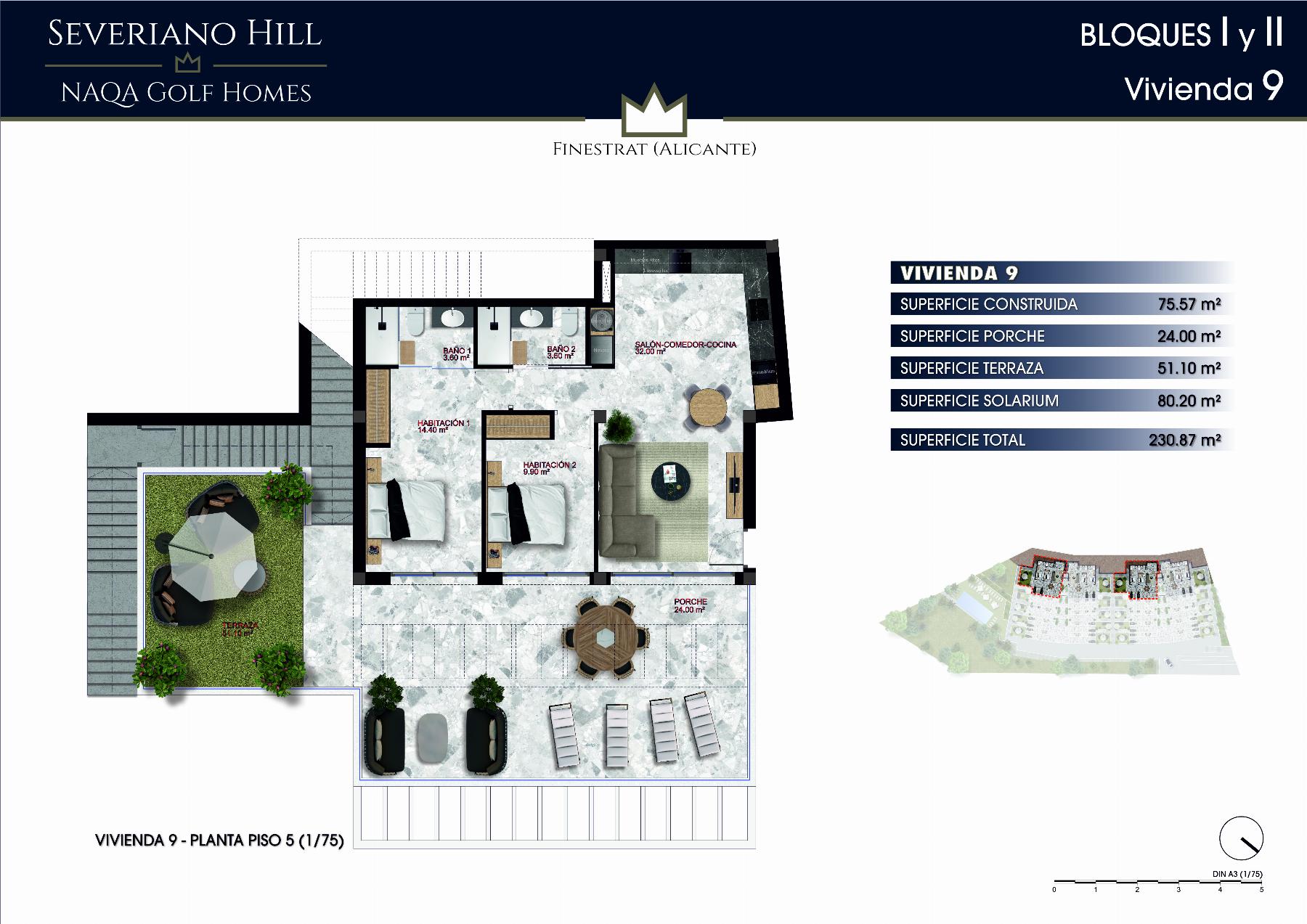 For sale of apartment in Finestrat