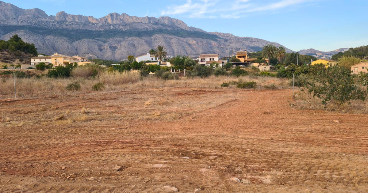 Venta de terreno en Altea