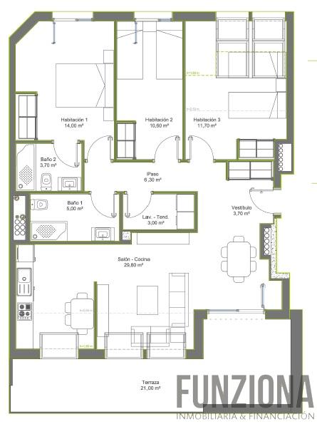 For sale of flat in Pontevedra