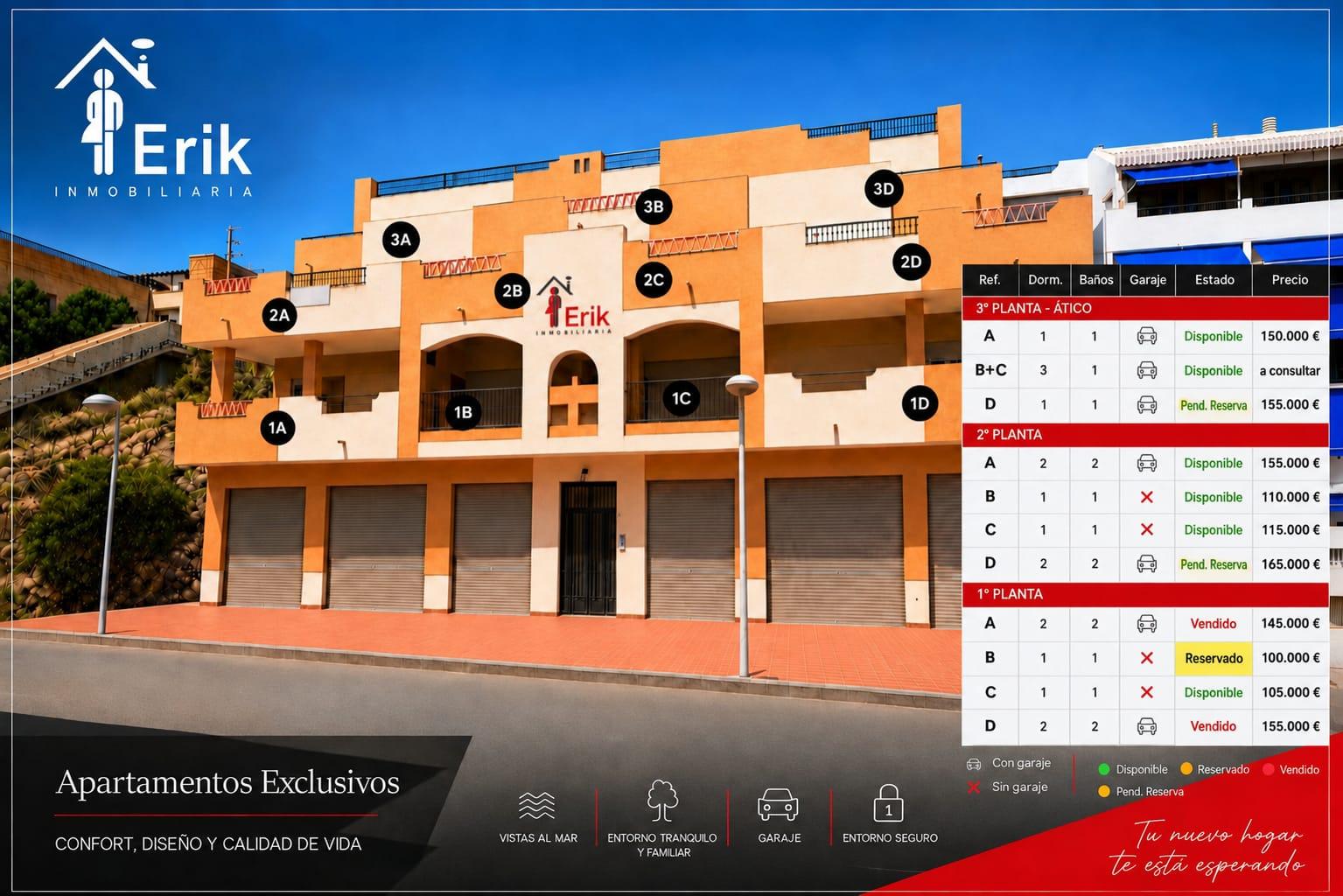 Venta de apartamento en Pozo del Esparto