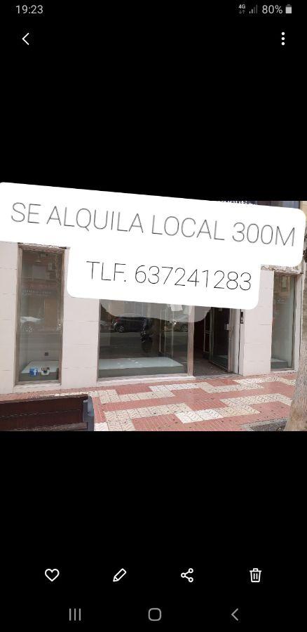For rent of commercial in San Vicente del Raspeig
