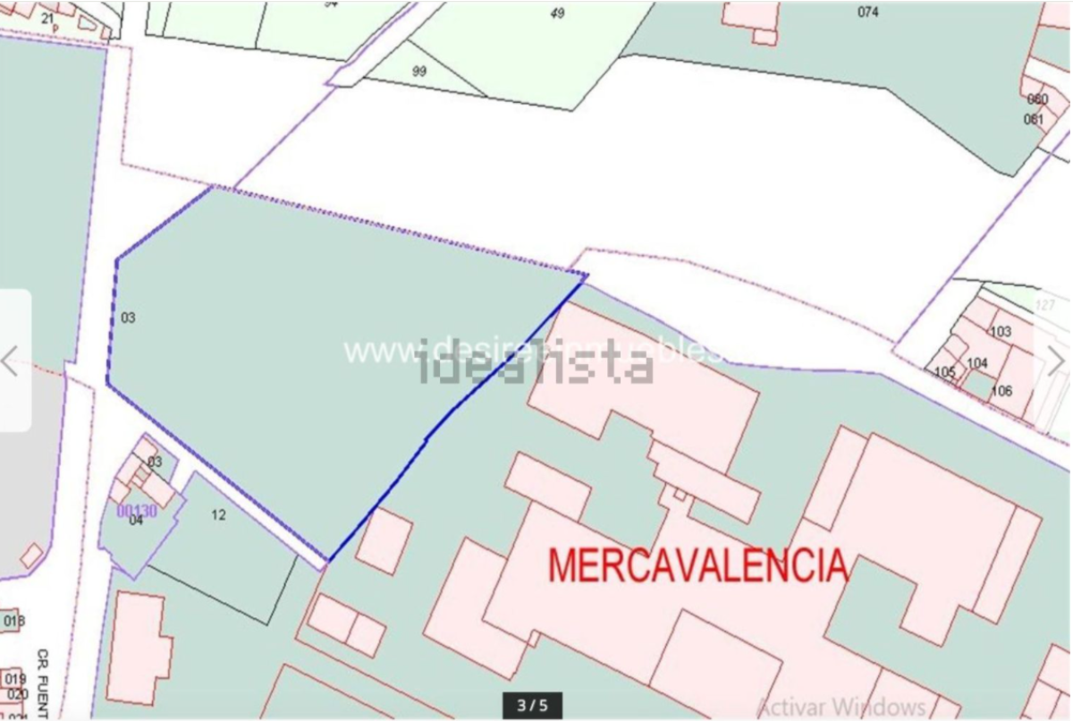 Zu verkaufen von grundstück in
 Valencia