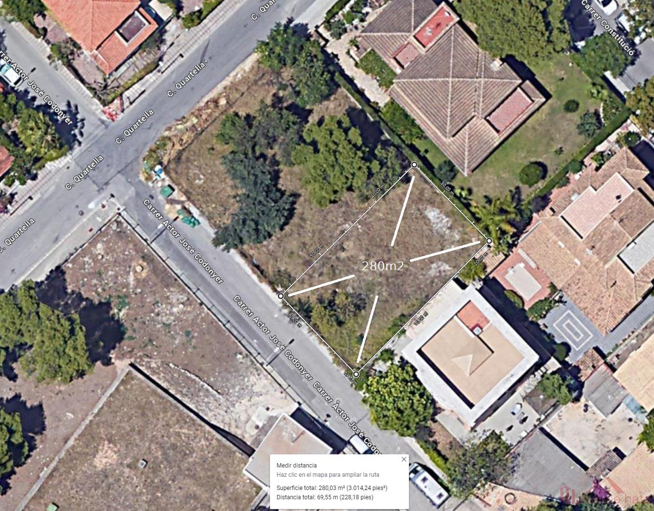 For sale of land in Godella