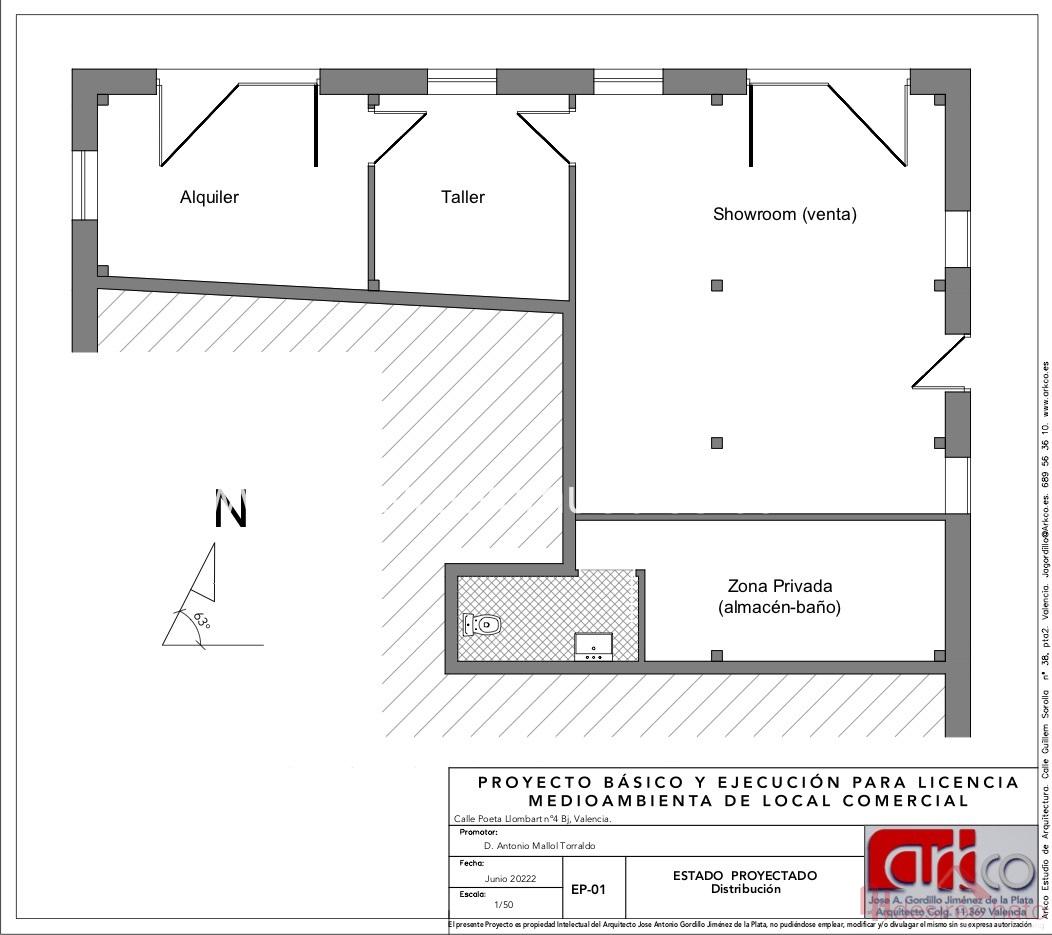 For rent of commercial in Valencia