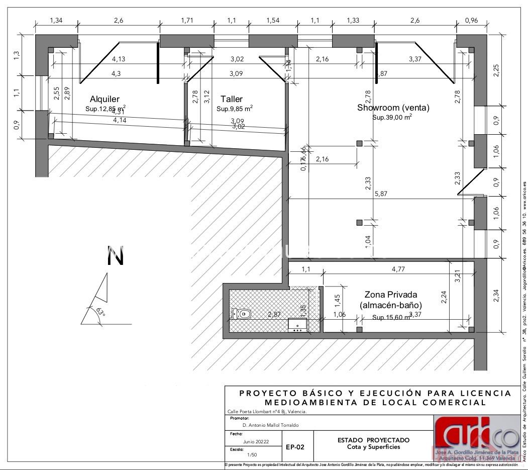 For rent of commercial in Valencia