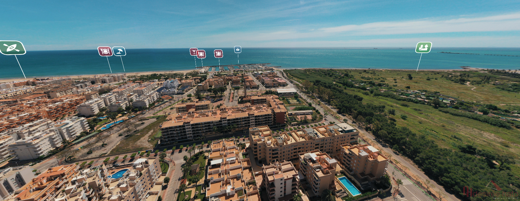 Til salg fra penthouse i Canet d En Berenguer