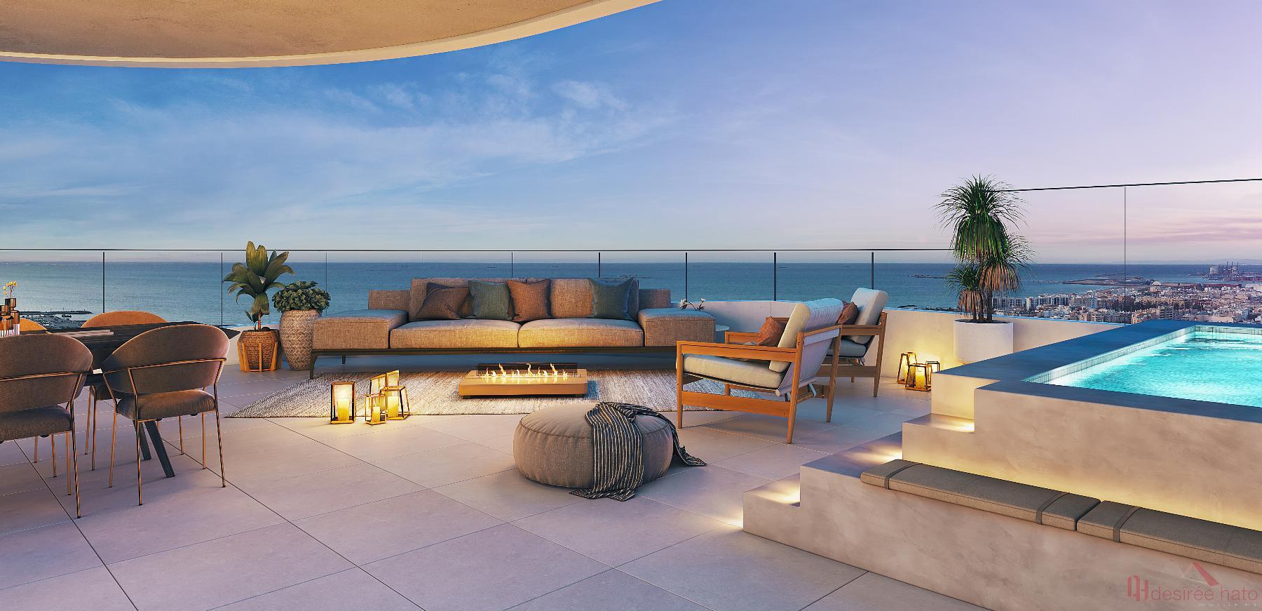 Til salg fra penthouse i Canet d En Berenguer