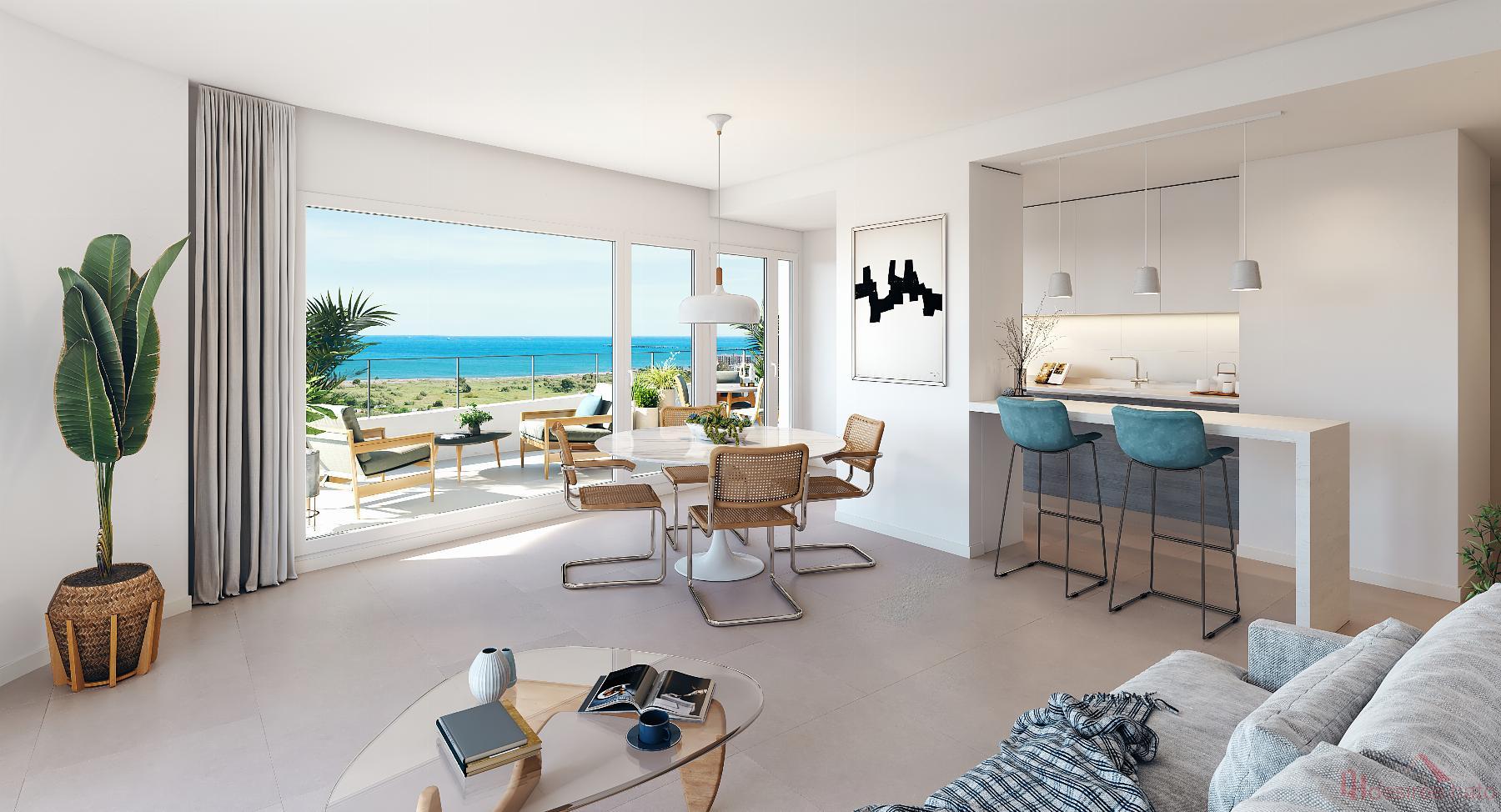 Til salg fra penthouse i Canet d En Berenguer