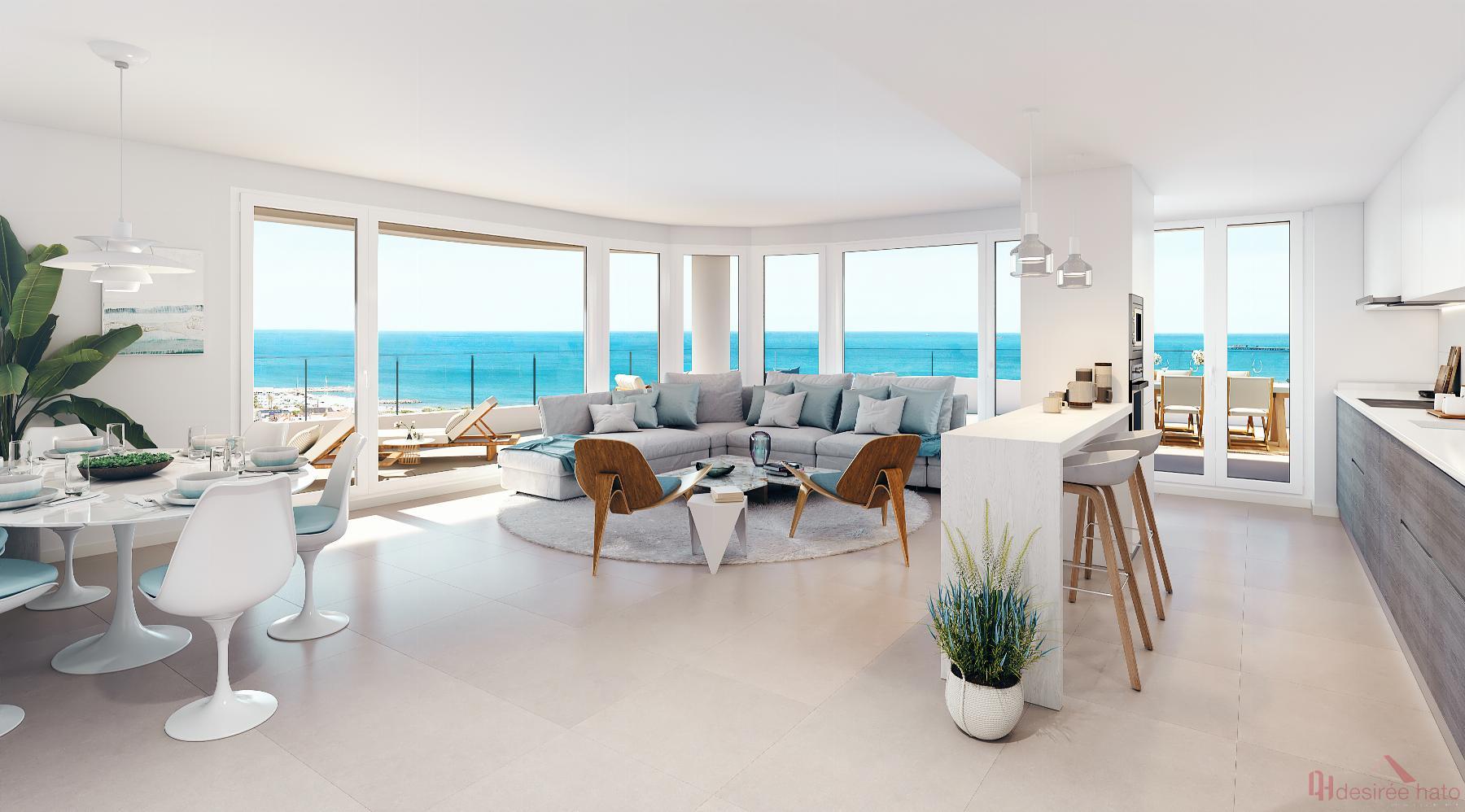 Til salg fra penthouse i Canet d En Berenguer