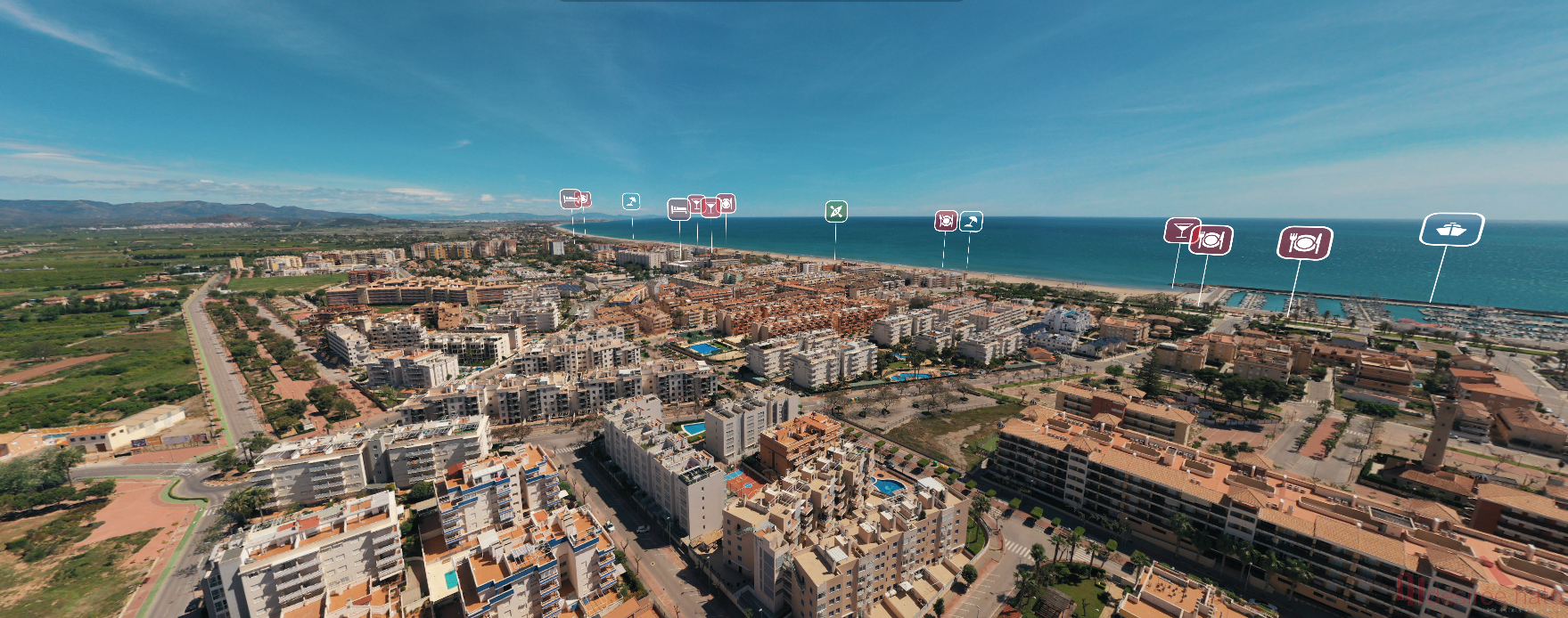 Til salg fra penthouse i Canet d En Berenguer