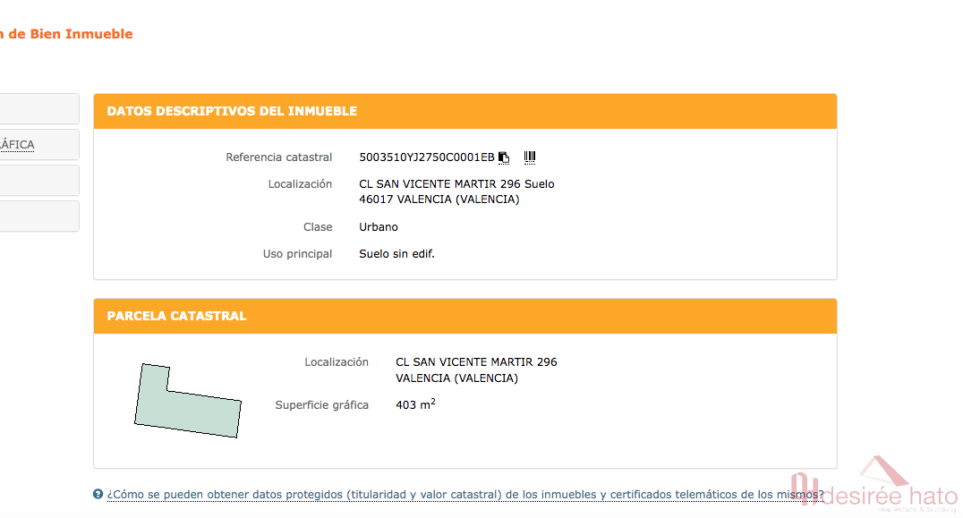 For sale of land in Valencia