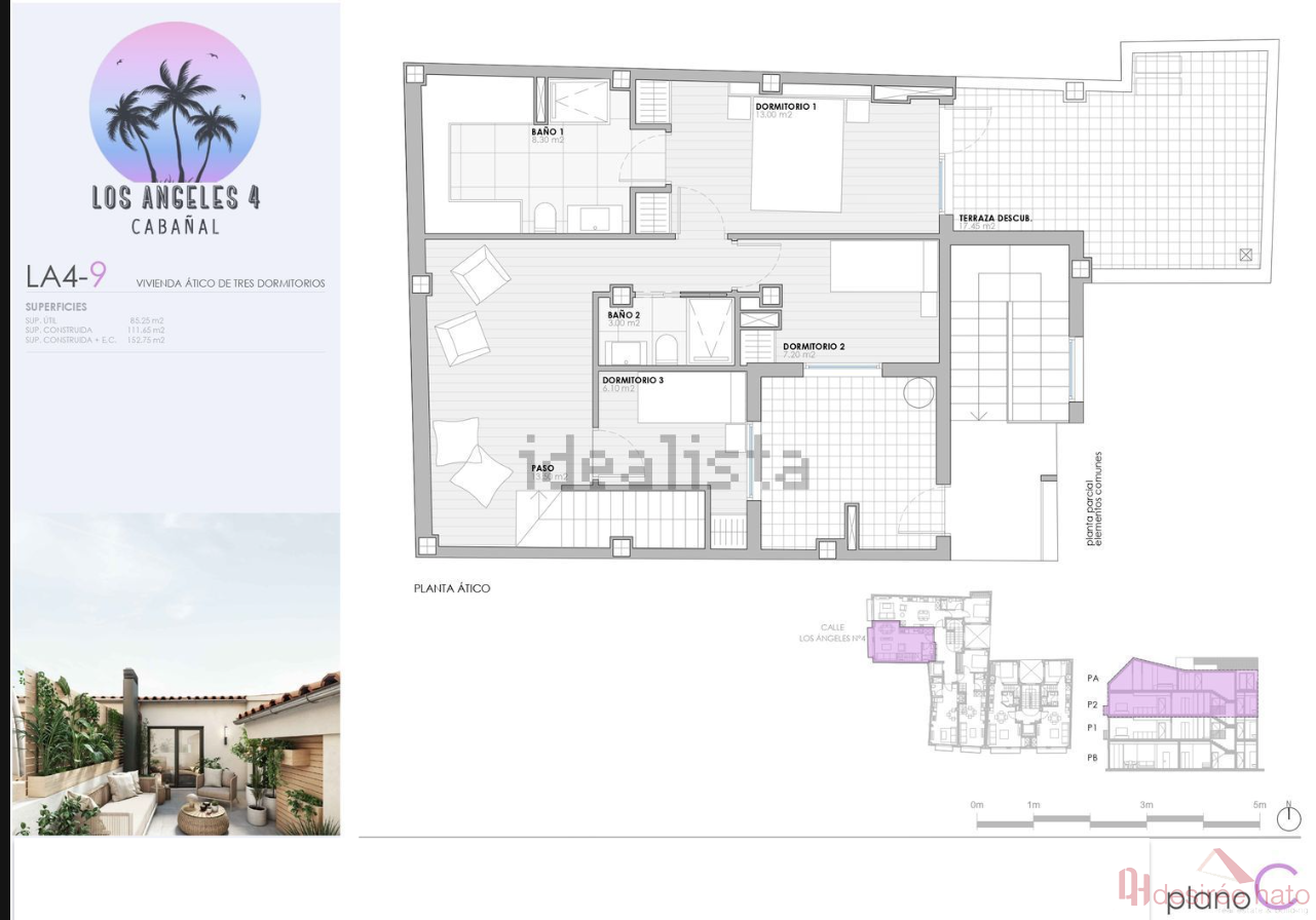 Til salg fra penthouse i Valencia