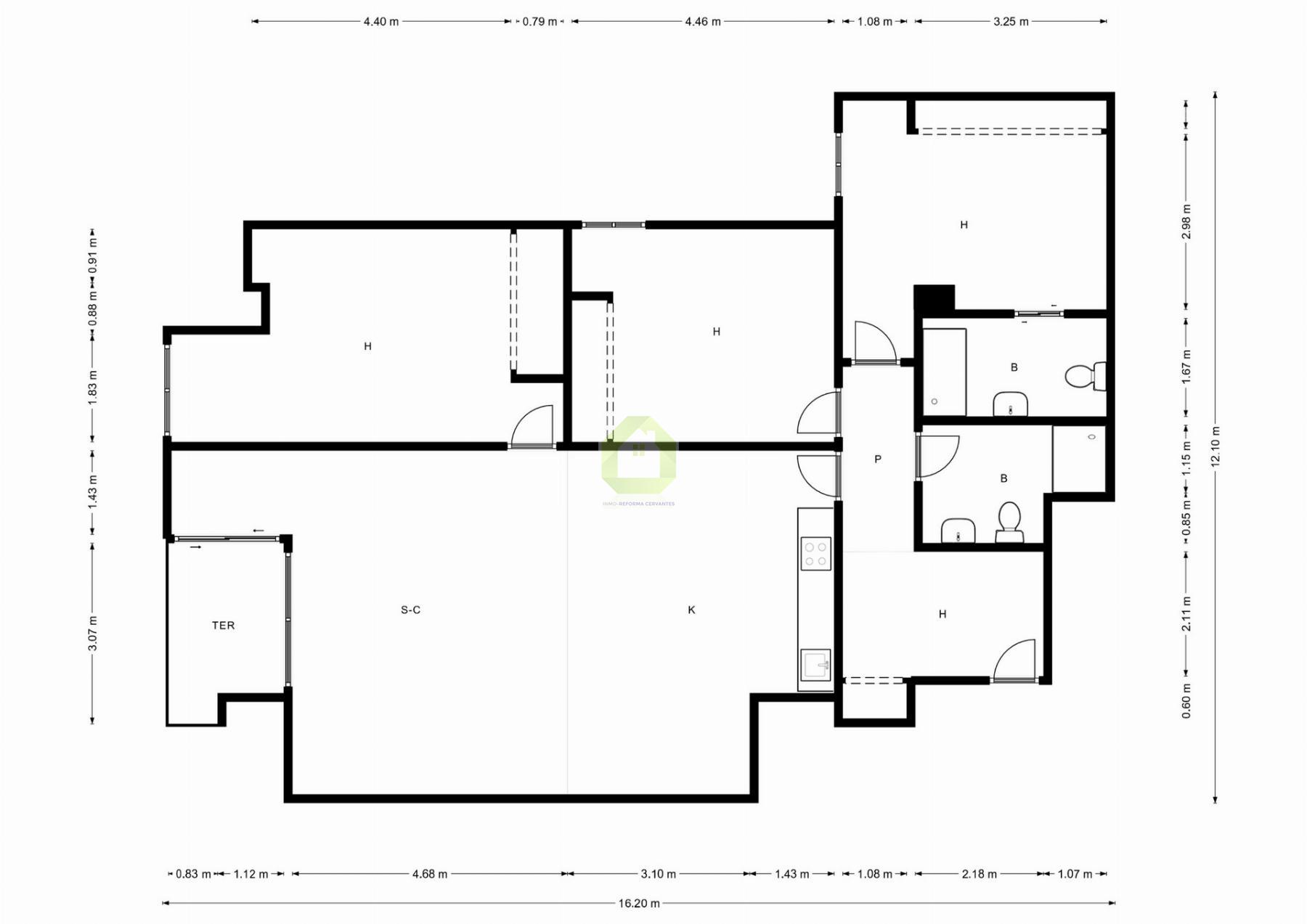 For sale of flat in Granada