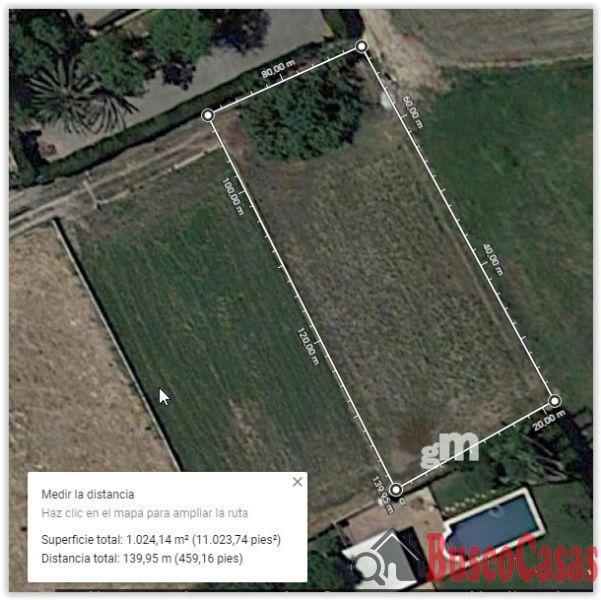 For sale of land in Los Dolores