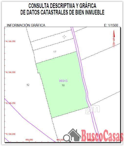 For sale of land in El Palmar