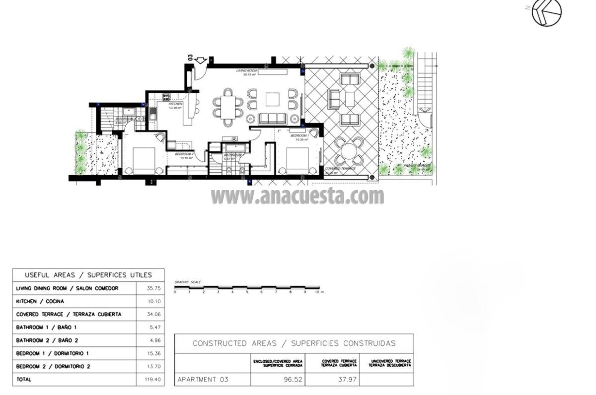 For sale of apartment in Estepona