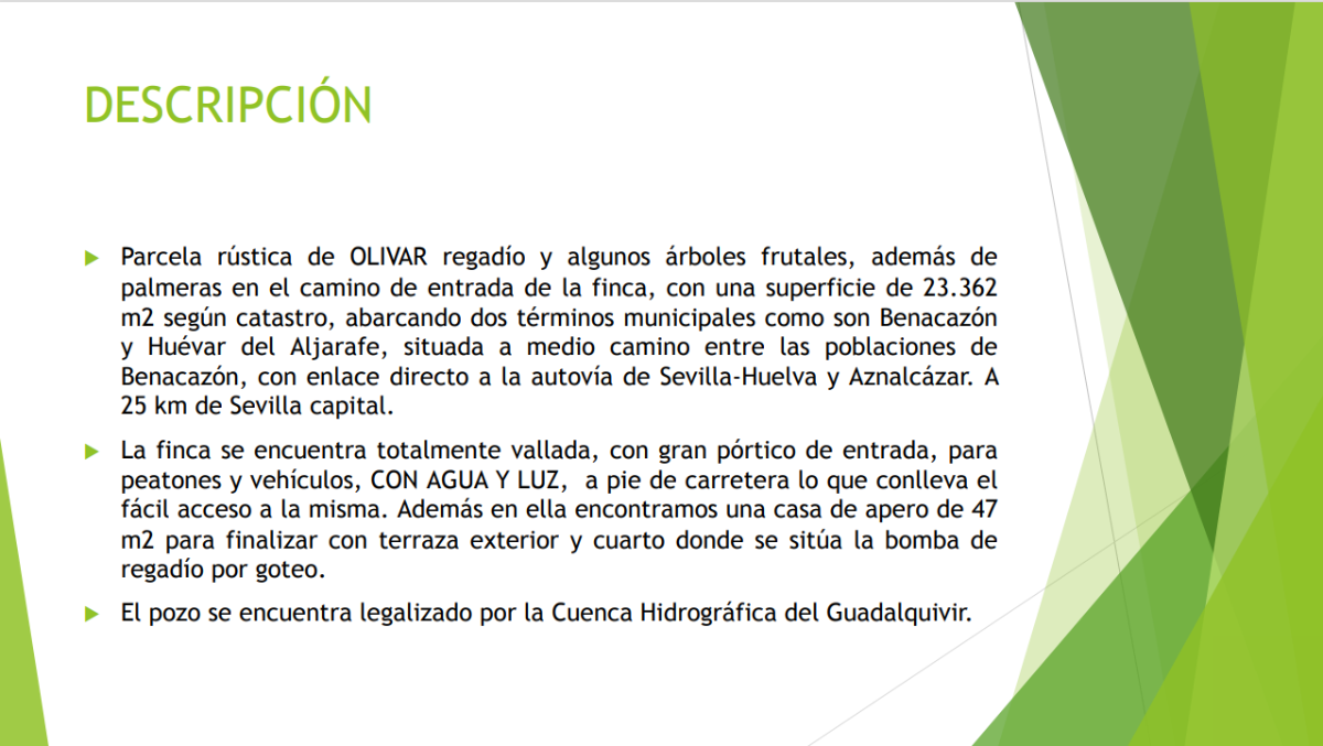 Venta de finca rústica en Benacazón