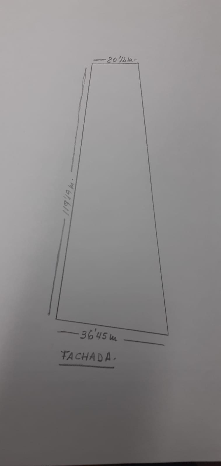 For sale of land in Córdoba