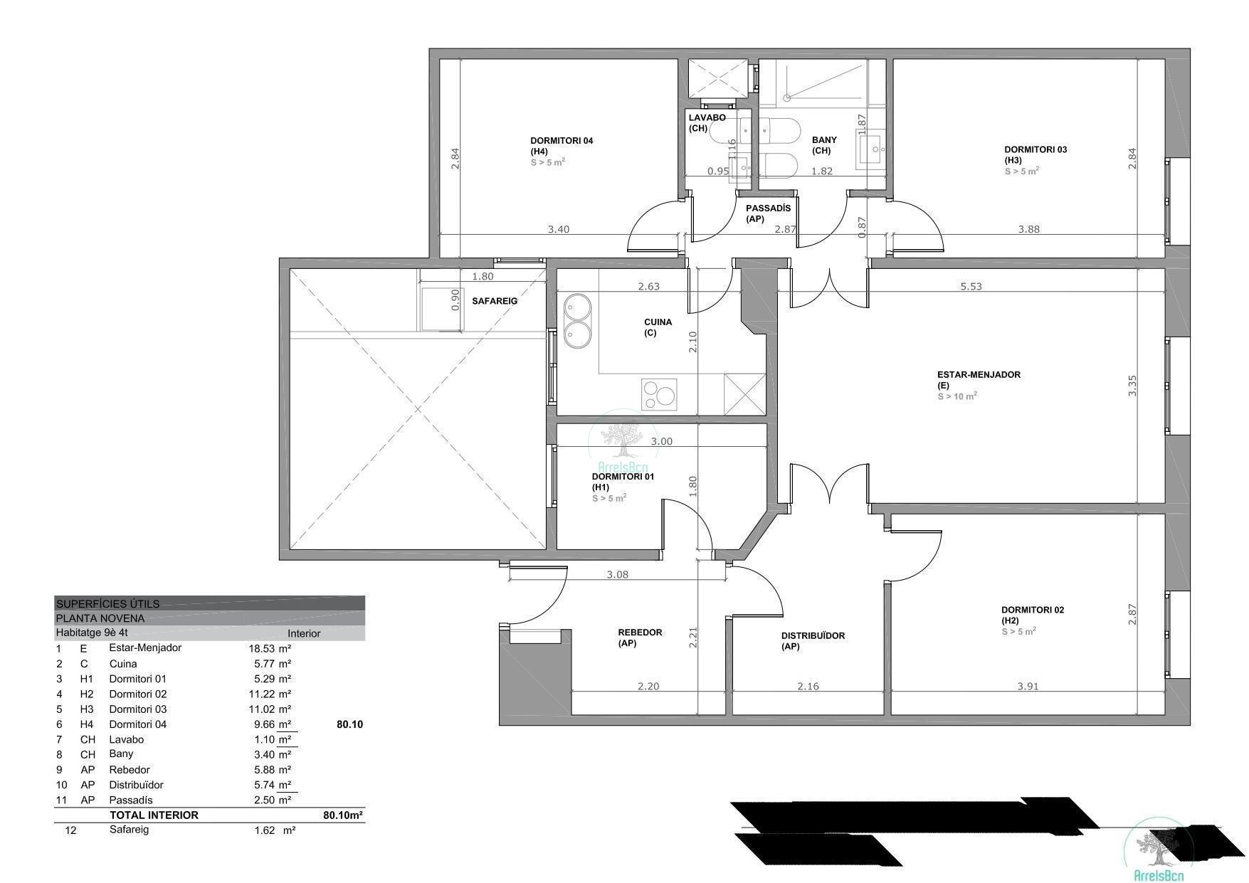 For sale of flat in Barcelona