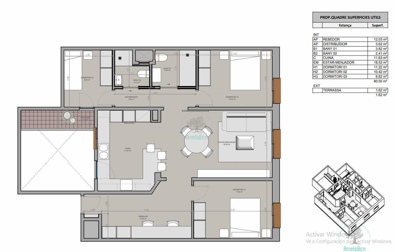 For sale of flat in Barcelona