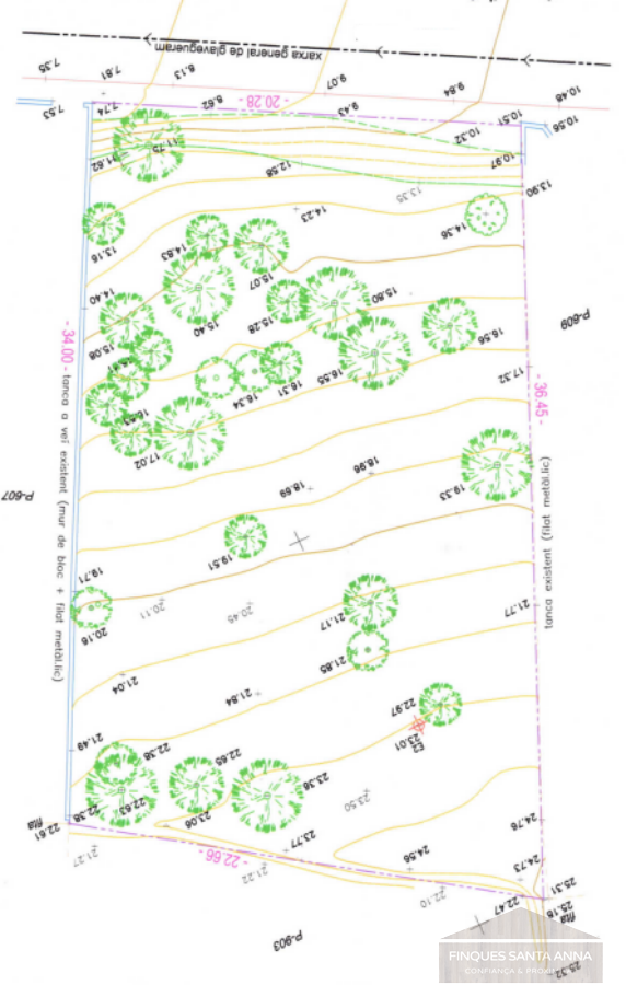 For sale of land in Palafolls